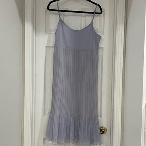 Oak and Fort lilac spaghetti strap dress with pleated skirt size m